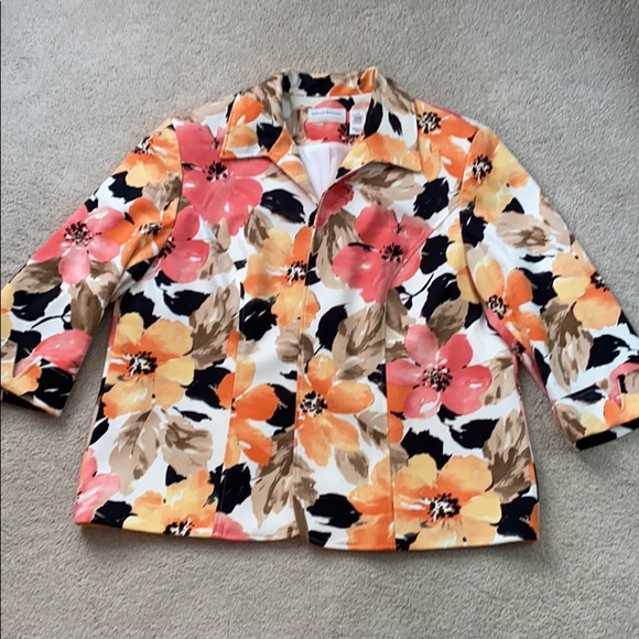 Alfred Dunner Jackets & Blazers - Alfred Dunner Woman 18W floral jacket